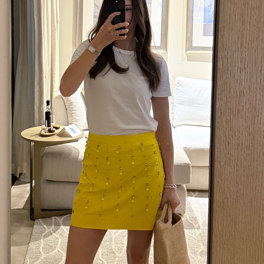 J crew: Collection embellished high rise mini skirt